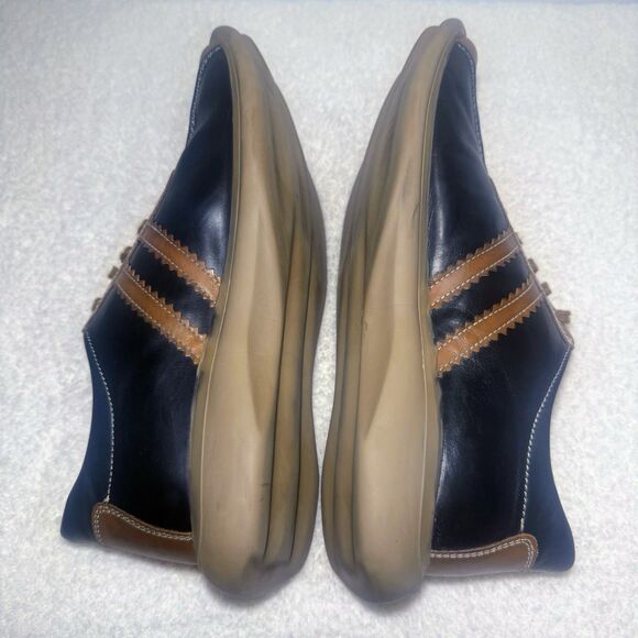 Kenneth Cole Reaction 2Tone Black/Brown Leather Lace Up Casual Men Shoes Size 12 - Picture 5 of 9